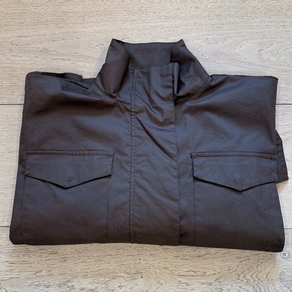 Nike Ultra Oversized Canvas Full Zip Jacket in Mocha Size Small